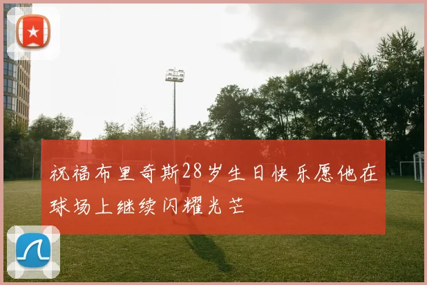 祝福布里奇斯28岁生日快乐愿他在球场上继续闪耀光芒